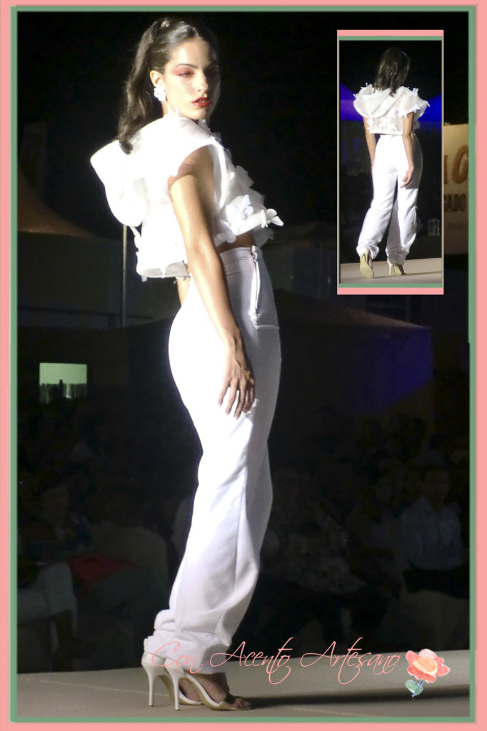 Pantalón y crop top Butterfly de Maria Avila en Pura Moda 2014