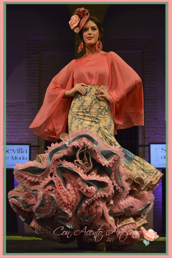 Traje de flamenca de alumnos Escuela Sevilla de Moda en Wappissima 2015