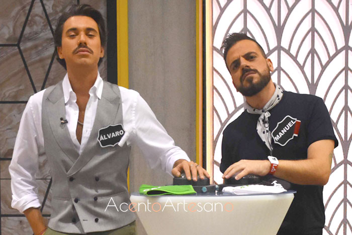 Álvaro Baturone y Manuel Slava concursantes de Aguja Flamenca